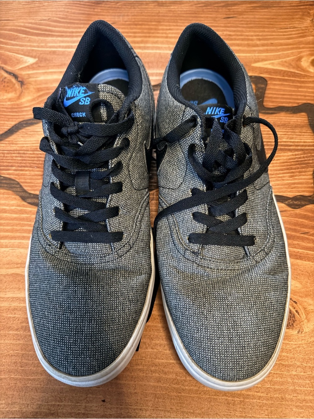 Nike SB Gray and Black Canvas Skate Sneakers